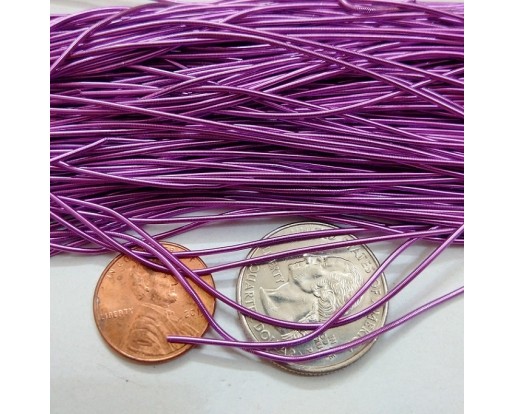 DARK ORCHID - 150 Inches French Metal Wire Gimp Coil Bullion Purl - Smooth Regular - 3.80 Meters